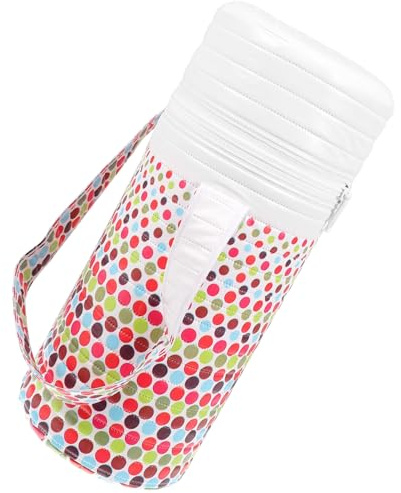 TOYANDONA Isolierte Flaschentasche mit Langer Frischhaltung aus PVC für Babymilch Weiße Kühltasche und Zwei Kammern Zufällige Farbe für Unterwegs und Arbeit für Milchflaschen