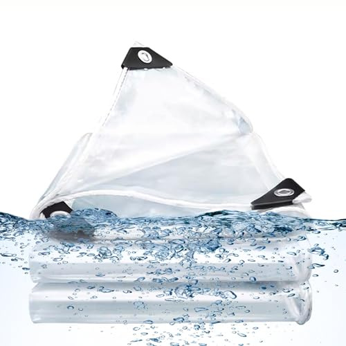 Plane Durchsichtig 80 x 230 cm Wasserdicht Durchsichtig UV Best Ndig wasserdichte Transparente PVC-Abdeckplane mit Seil für Outdoor Carport Zelt Camping Vordach, A