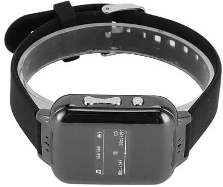 SUNGOOYUE Sprachrekorder-Uhr, Bluetooth 4.2 MP3-Player mit HiFi-Audio 44,1 kHz Abtastrate für Besprechungen, Schrittzähler, E-Book-Lesen (4G)