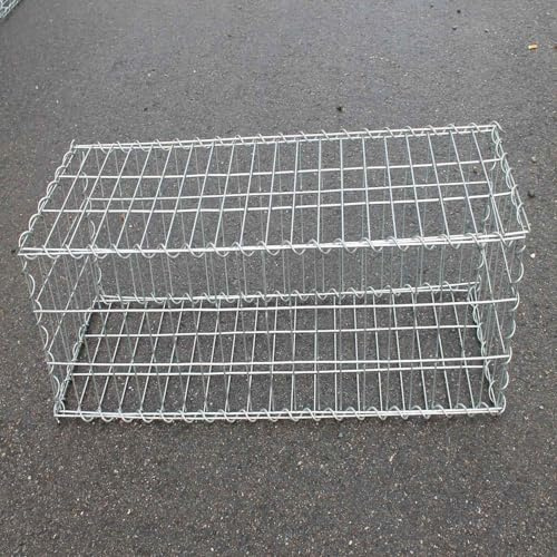 ESTEXO Gabione Mauersteinkorb Metallkorb Mauer Sichtschutz Steinkorb Drahtkorb TopMulti 100x30x30cm