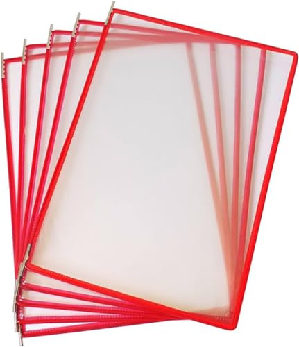 Pannello espositivo A4 System Cartella da muro da tavolo 10 pannelli Porta listino prezzi arancione
