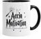 MoonWorks Kaffee-Tasse Accio Motivation Teetasse Keramiktasse Spruch-Tasse schwarz Unisize