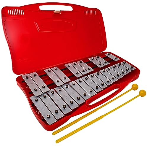 Xilofono - carrillon 25 teclas ROCKSTAR AX25N3 metalofono cromático con estuche - ROCKMUSIC ESPAÑA