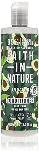 Faith In Nature Natural Avocado Conditioner, Nourishing, Vegan & Cruelty Free, No SLS or Parabens, for All Hair Types, 400ml