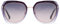 DUCO Diamant Trim Stil Sonnenbrille für Frauen polarisierten UV-Schutz Retro Designer Sonnenbrille DC1225 (Farbverlauf Schwarz)