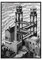 Wasserfall MC Escher Kunst Leinwand Poster Home Wanddekoration Bilder Leinwanddrucke Wandkunst Poster und Drucke Druck auf Leinwand-50x70cm Kein Rahmen