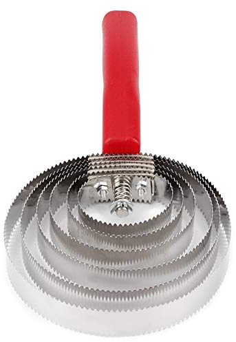 Tnfeeon Juckende Bürste für Pferde, Schuppenblatt Doppelseitiger Bürstenschaber aus Edelstahl mit weichem Handgriff für großes Pferd