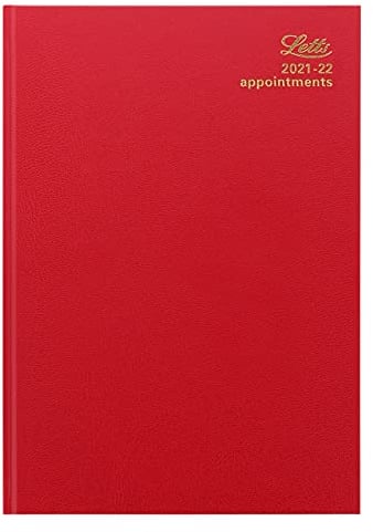Letts Standard Schülerkalender 2021–2022, A4, 1 Tag pro Seite, Rot