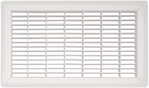 Imperial RG0889 Rejilla de aire de retorno de piso de calibre pesado, 20 x 20 pulgadas, color blanco