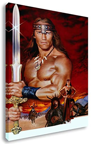 Leinwandbild Conan der Barbar | Arnold Schwarzenegger - Hollywood, Action - Movie - Film, Dekoration - Inneneinrichtung, Klein bis XXL
