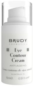 BRUDY COSMETICS - Contorno de Ojos con Ácido Hialurónico, Flavonoides, Centella Asiática, DHA. Crema Antiedad Antioxidante. Reduce Arrugas Ojeras Bolsas. Cosmética Natural, Vegana, Cruelty Free. 15ml