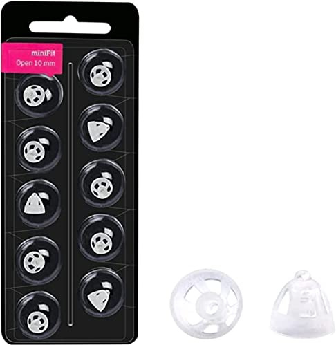 1x miniFit 10er Blister 10 mm Vent Bass wie Oticon Kuppeln Schirmchen für oticon mini Fit Ex-Hörer