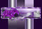 wandmotiv24 Fototapete Violette Lilie Abstrakt, 400 x 280 cm - selbstklebende Vliestapete 150g, Wanddeko, Wandbild, Wandtapete, Welle, Leder, Diamanten M1167