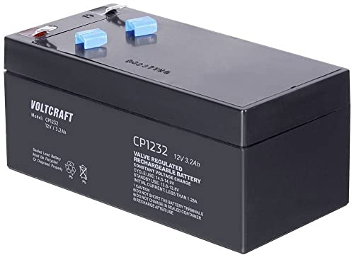 Voltcraft CE12V/3,2Ah VC-12713965 Bleiakku 12V 3.2Ah Blei-Vlies (AGM) (B x H x T) 134 x 67 x 67mm Flachstecker 4.8mm Wartungsfrei