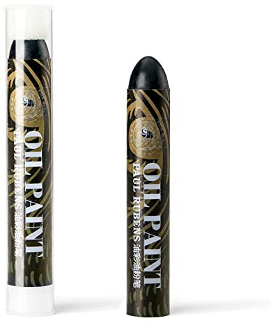 Paul Rubens Grand Black Lot de 1 pastels à l'huile douce HaiYa pour artistes, débutants, étudiants, enfants, peinture et dessin