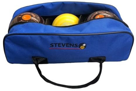 Stevens 2 Bowl and Jack Crown Green Bowls Bag (Blue)