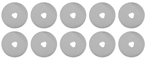 45 mm Drehklingen 10 Stück Rollenrad Rundmesser Ersatzklingen Rundklingen Rollschneider Basteln Nähen Quilten Stoff Rotierendes Handwerkzeug