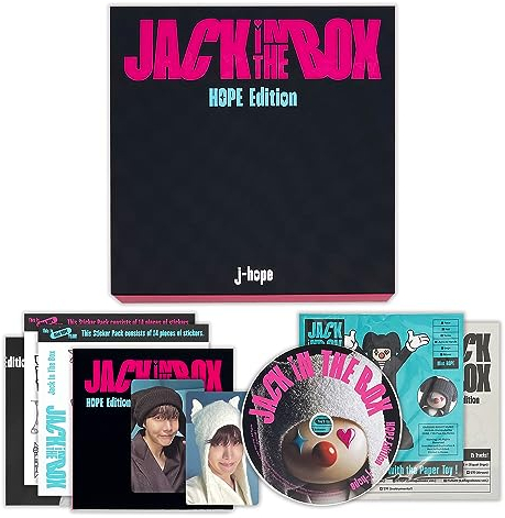 j-hope - [Jack In The Box] (HOPE Edition) Photo Book + CD + Lyric Book + Paper Toy + Paper Toy User Guide + Sticker Pack + Poster + Photocard + 2 Extra Photocard