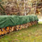 DIY-24H | Abdeckplane Gewebeplane 90g/m² grün | 16 Verschiedene Größen wählbar, Schutzplane Bootsplane Holzplane Plane mit Ösen für Pool Gartenmöbel Trampolin Auto wasserdicht (8m x 10m)