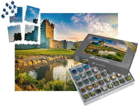 puzzleYOU: SMART Sorted® | Puzzle 1000 Teile leicht gemacht „Ross Castle, antike Festung in Irland“ – aus der Puzzle-Kollektion Schottland