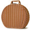 Retro-Koffer aus Weidengeflecht aus Kunststoff, Aufbewahrungskorb aus Rattan, Vintage-Koffertasche, Gewebter Reisekoffer, Kofferbox aus Rattan mit Lederbandschloss, Picknickkorb aus(Klein)