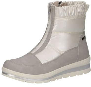 CAPRICE Damen Winterstiefel ohne Absatz Vegan Wasserabweisend, Mehrfarbig (Pearl Comb), 37.5 EU