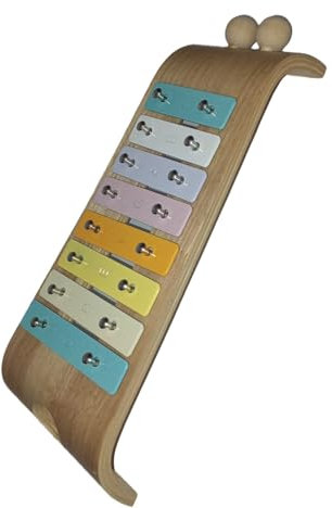 Glockenspiel, Schlaginstrument, Acht-Noten-Xylophon mit farbiger Aluminiumplatte Glockenspiel Set