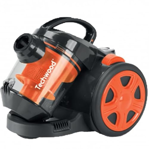 Techwood TAS-759, Orange, Aspirateur sans Sac/HEPA, 700 W, 0.5 liters