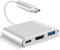 USB C to 4K HD.MI Adapter für MacBook Pro/Air, 3 in 1 USB-C Digital AV Multiport Adapt mit 4K 30Hz, 100W Aufladen, USB 3.0 5Gbps Datenport Kompatibel für Mac M1 M2 Laptop iPad Pro/Switch