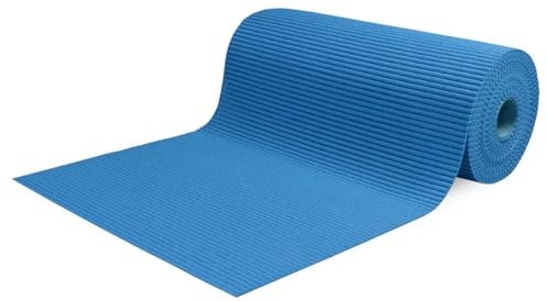 Tappeto al Metro Corsia per Esterno Corridoio Bordo Piscina Passatoia Gomma Antiscivolo Multiuso Assorbente Spugna Aquamat Tinta Unita (Turchese, 250x65 cm)