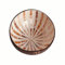 Hiseng Bol en Noix de Coco,Bol de Coquille de Noix de Coco Naturelle - Bol de Stockage Réutilisable,Bol de Décoration, pour des Clés,Bijoux,Noix,Bonbons (Lignes)