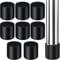 HNYYZL 22mm Rubber Chair Leg caps,Chair Leg Floor Protectors,Folding Rubber Chair Feet,Round Black