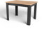 Esszimmertisch Küchentisch, Platte aus Eiche, Holztisch Esstisch 120 x 80 x 75 cm, 18 mm Dicke, Küche Wohnzimmer Eiche und schwarz