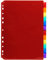 Exacompta - Art.-Nr. 3912E – Karton mit 10 Registern aus transparentem Polypropylen mit 12 neutralen Registerkarten – mit Etikettenhalter – Lieferung mit einem Bogen mit abziehbaren Etiketten – Format