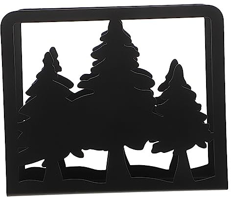 Amosfun Serviettenhalter für Das Abendessen Serviettenhalter Aus Metall Freistehende Basis Elegante Quadratische Form für Bar Café