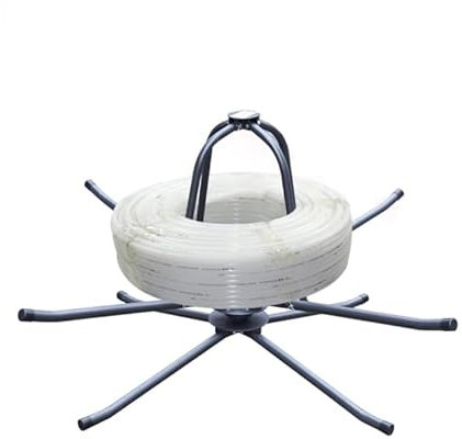 Loohacp Fußbodenheizungs-Rohraufwickler,Multifunktions-Kabel- und Rohr-Abroller, Abrollgerät Für Fußbodenheizungsrohre, Max. 115 kg,Für PEX, PERT, Heizungs- & Wasserrohre