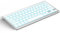 CACOE Bluetooth Keyboard Compatible with iOS iPadOS and MacOS, 7 Colors Lighting, 3 BT Channels, with iPad 10.2 inch/10 Gen/iPad Air/iPad Pro/iPad Mini, iPhone, MacBook Keyboard [QWERTY], Silver