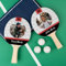 Wanapix | Set de 2 Palas Ping-Pong Personalizadas + 3 Pelotas + Estuche Textil | Palas de Tenis de Mesa con Foto y Nombre | Personaliza Cada Pala Diferente | Rectangulos Blancos
