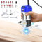Legno Rifilatrice Elettrica, 800W Fresatrice Verticale Legno 6 Velocità Variabili, 4000-33000 RPM Fresatrice Elettrica a Mano per Bordi