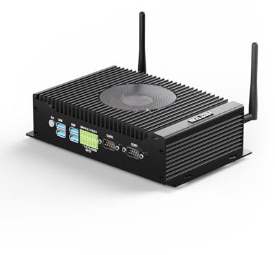 HISTTON Industrial Mini PC Windows 11 Pro, Core i5-10210U 16 GB DDR4 512 GB M.2 SSD, Mini Computadora con Doble Pantalla HD+DP 4K, WiFi 5/BT4.2/USB3.0/RS232/485 COM, Compatible con Linux