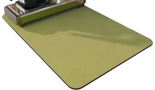 SJFYB Tapis de séchage de Vaisselle Grande Cuisine Pavé Absorbant Tampon De Drainage De Tampon De Séchage Robinet De Cuisine-vert-40x60cm