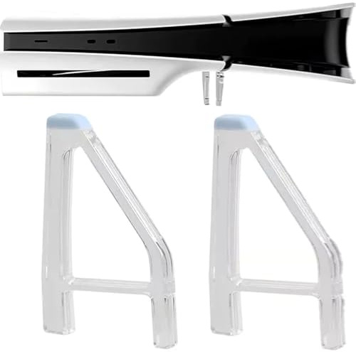 GAOHOU Lot de 2 supports horizontaux pour console PS5 Slim Disc Edition, pieds de refroidissement pour console PS5 Slim avec coussinet antidérapant