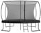 Zero Gravity Trampolin Outdoor oval, TÜV-geprüft, Komplettset inkl. Leiter, Aufbauvideo, Outdoor Trampolin für Kinder & Erwachsene mit innenliegendem Sicherheitsnetz (366x244cm / Black)