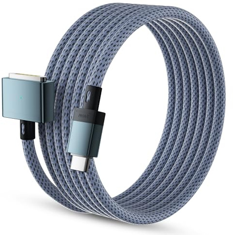 140W USB C to Magnetic 3 Charging Cable for MacBook Air Pro(2M/6.6FT)Blue | M5/M4/M3/M2/M1 Charger Cord for MacBook Pro (16/142026/2025/2024/2023/2021), Air (15/132026/2025/2024/2023/2022)