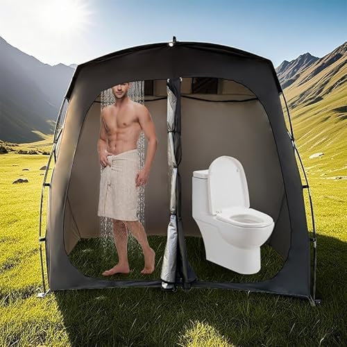 Tente de Douche de Camping pour 2 Personnes - Toilette et abri à Langer imperméables pour l'extérieur