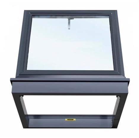 Lucernari E Finestre Per Tetti, Manuale Finestra Piana Inclinata Coperture Per Pozzi, Veranda Sottotetto Tetto Illuminazione Finestra Per Pozzi, Seminterrato Luce Naturale Finestra(2.30x1.64ft/70x50cm