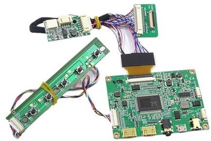 2K MiniHDMI-compatib Controller Board,compatible For IPad， 3 4 9.7Inch LP097QX1 SPA1 SPAV SPC1 EDP Signal 4-Channel 51-Pin LCD Display Panel(2xMini Hdmi)