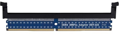 Ujjdwiurgh DDR4 288Pin DIMM Adapter Riser Memory Tester Memory Protection Card Card Circuit Expansion Board Raiser Card Small Ear
