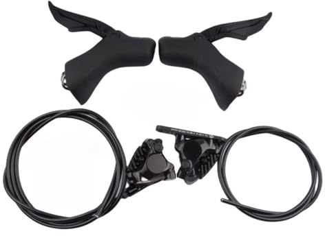 CVPX Bicycles Rear Brake Drum 105 R7170 2x12 Speed BR-R7170 ST-R7170 Hydraulic Disc Brake Caliper Dual Control Lever For Road Bike Parts Bike Brake Drum(R7170 with K05S Pads)
