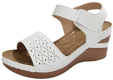 Générique Compensées Orthopedique Nu Pieds Femme Larges Pied Sandale Mode Soutien Voute Plantaire Chaussures Femme Été Chaussures Printemps À Sandalette Confortable Sandales